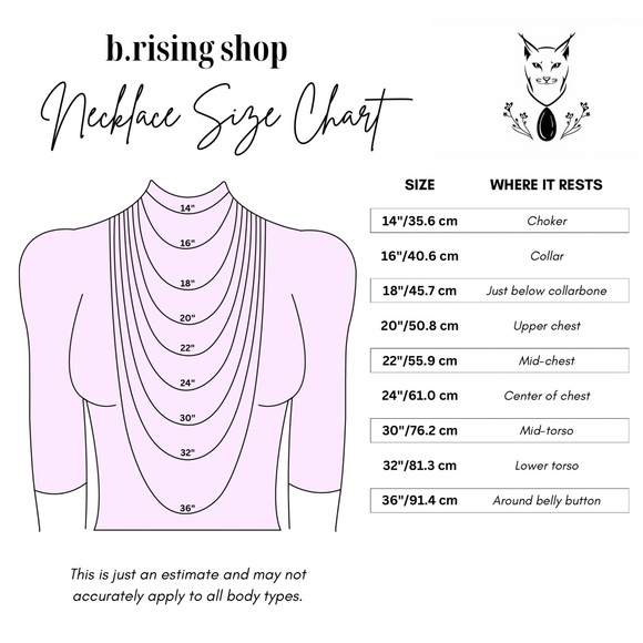 Labradorite Teardrop Pendant Necklace - Long Stainless Steel Chain - Blue Flash - Picture 13 of 13